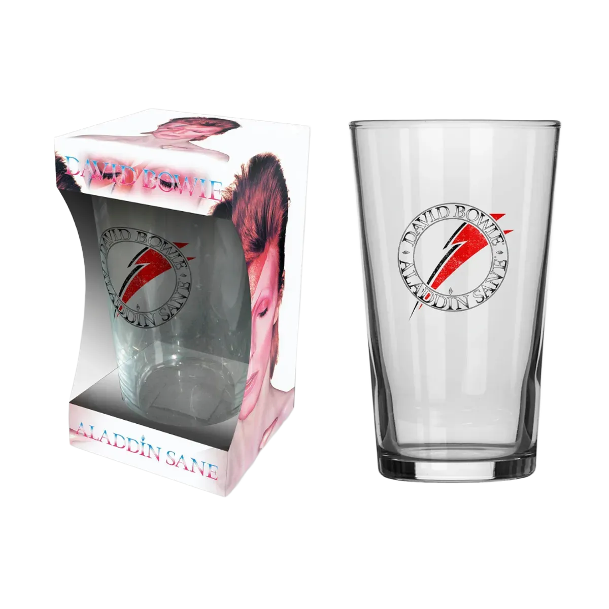 David Bowie Aladdin Sane Beer Glass