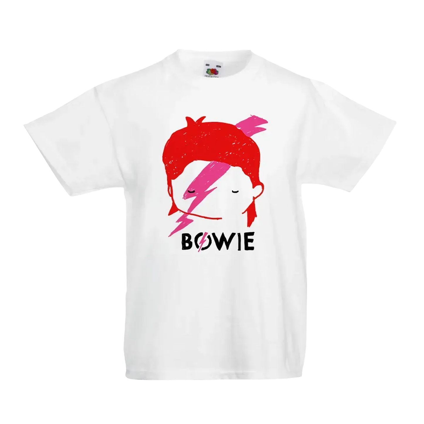 David Bowie Aladdin Sane Lightning Bolt Sketch T Shirt