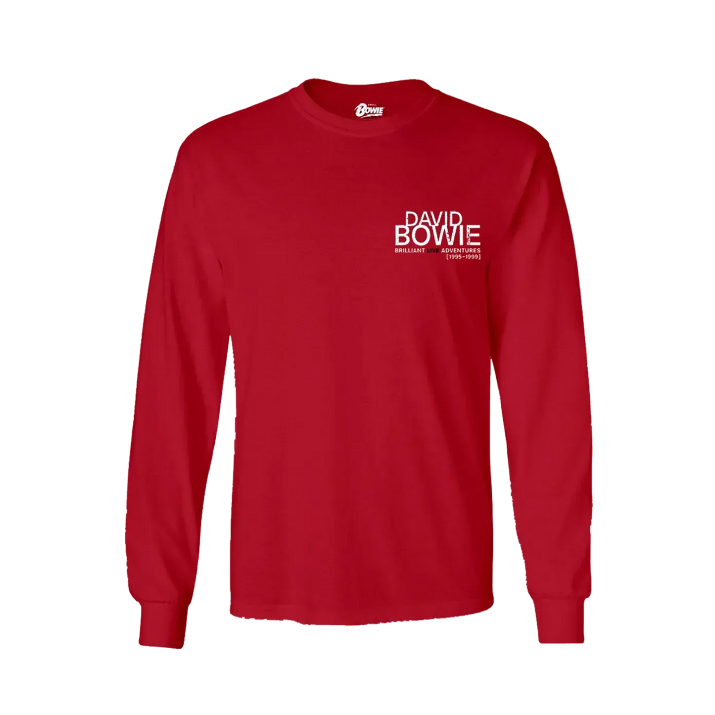 David Bowie Brilliant Live Adventures Red Longsleeve T-Shirt