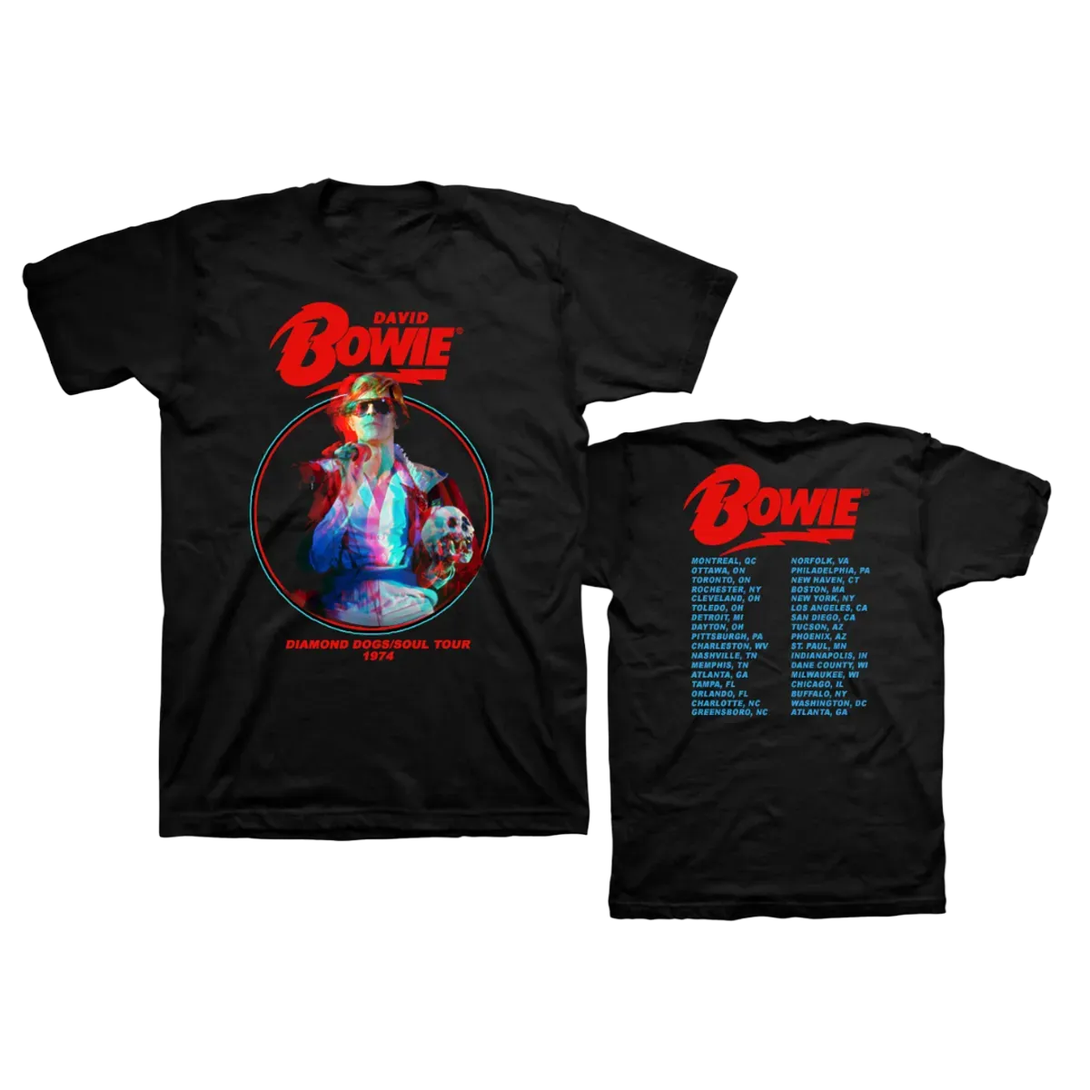 David Bowie Diamond Dogs Soul Tour T-Shirt