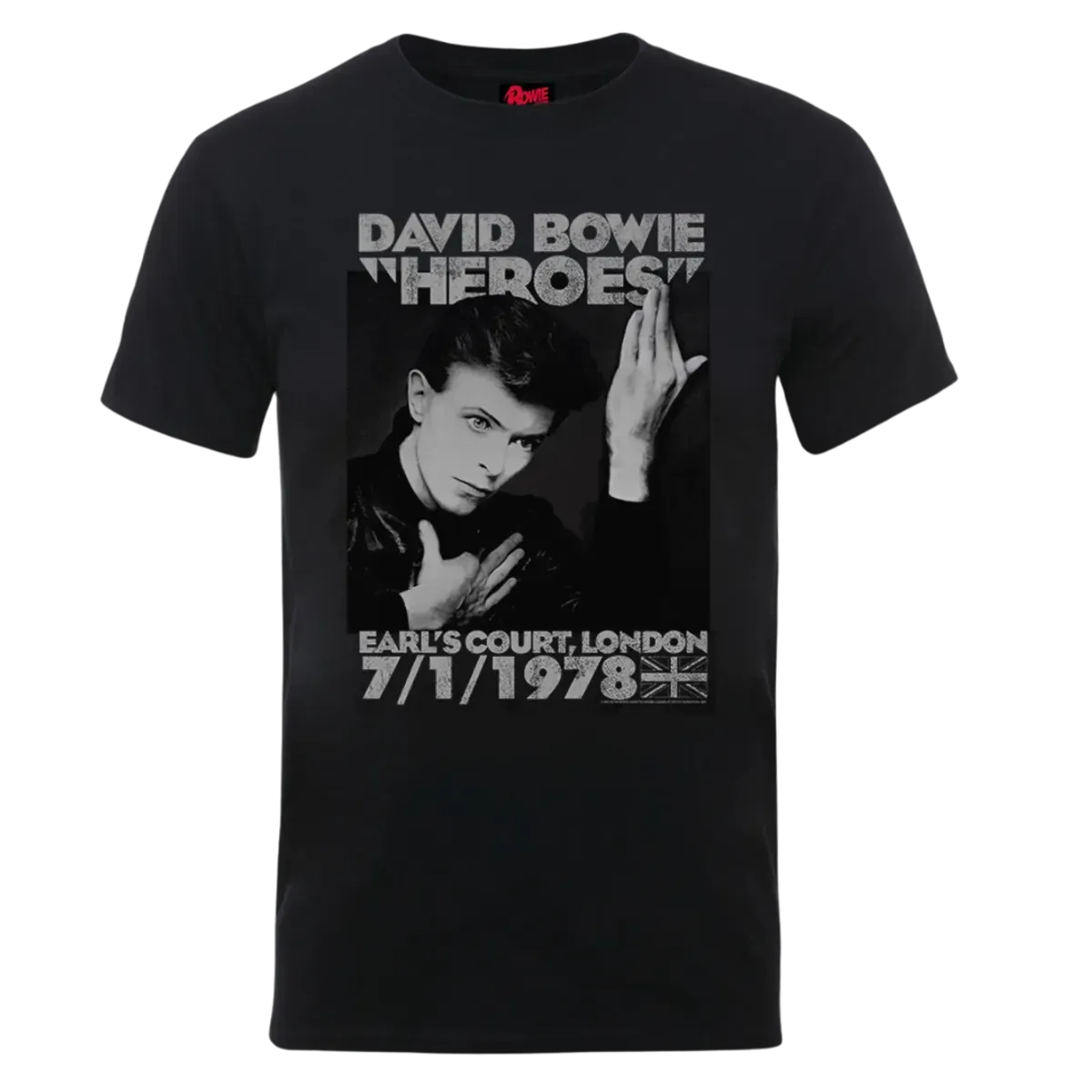 David Bowie "Heroes" Earls Court T Shirt
