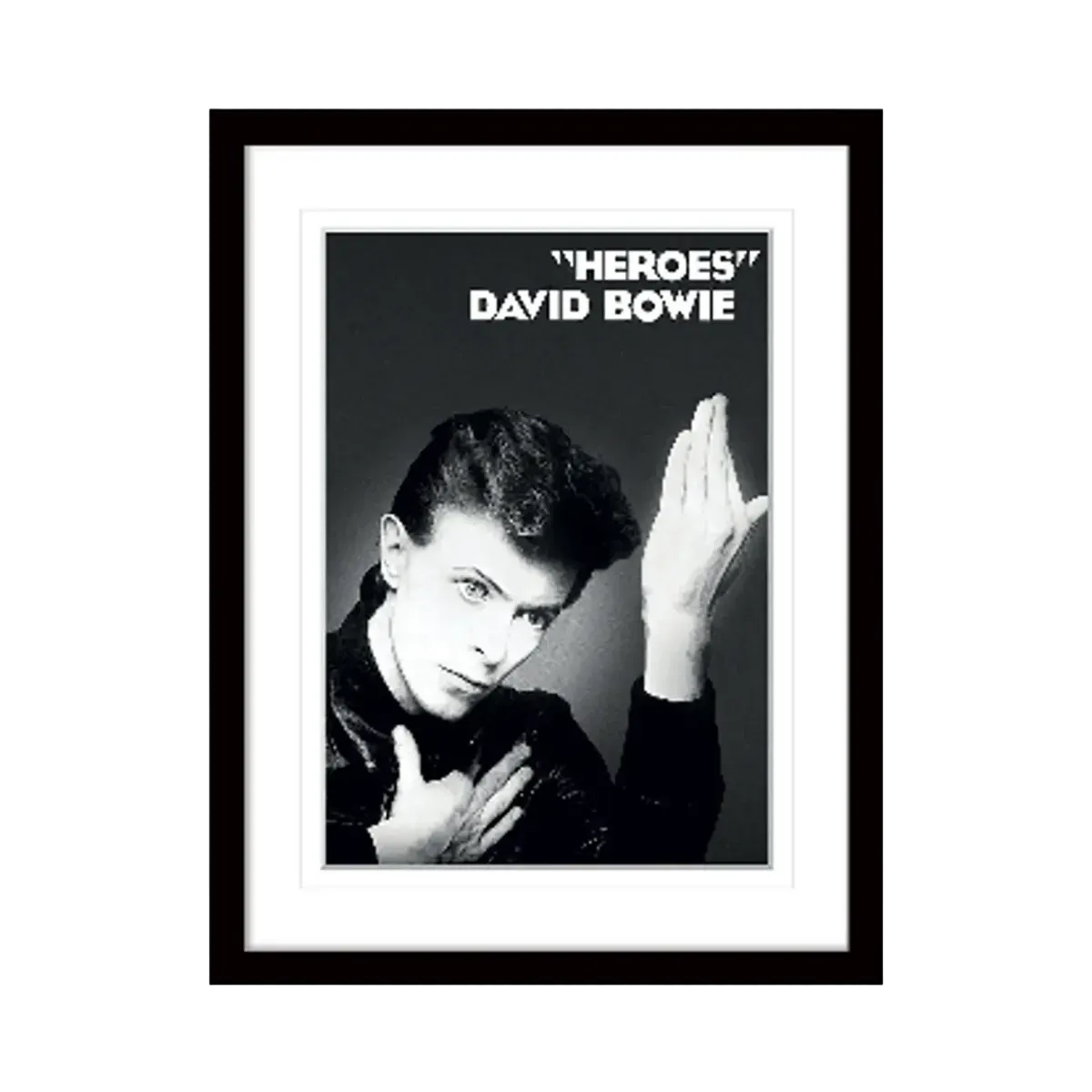 David Bowie Heroes Framed Print 30 x 40cm