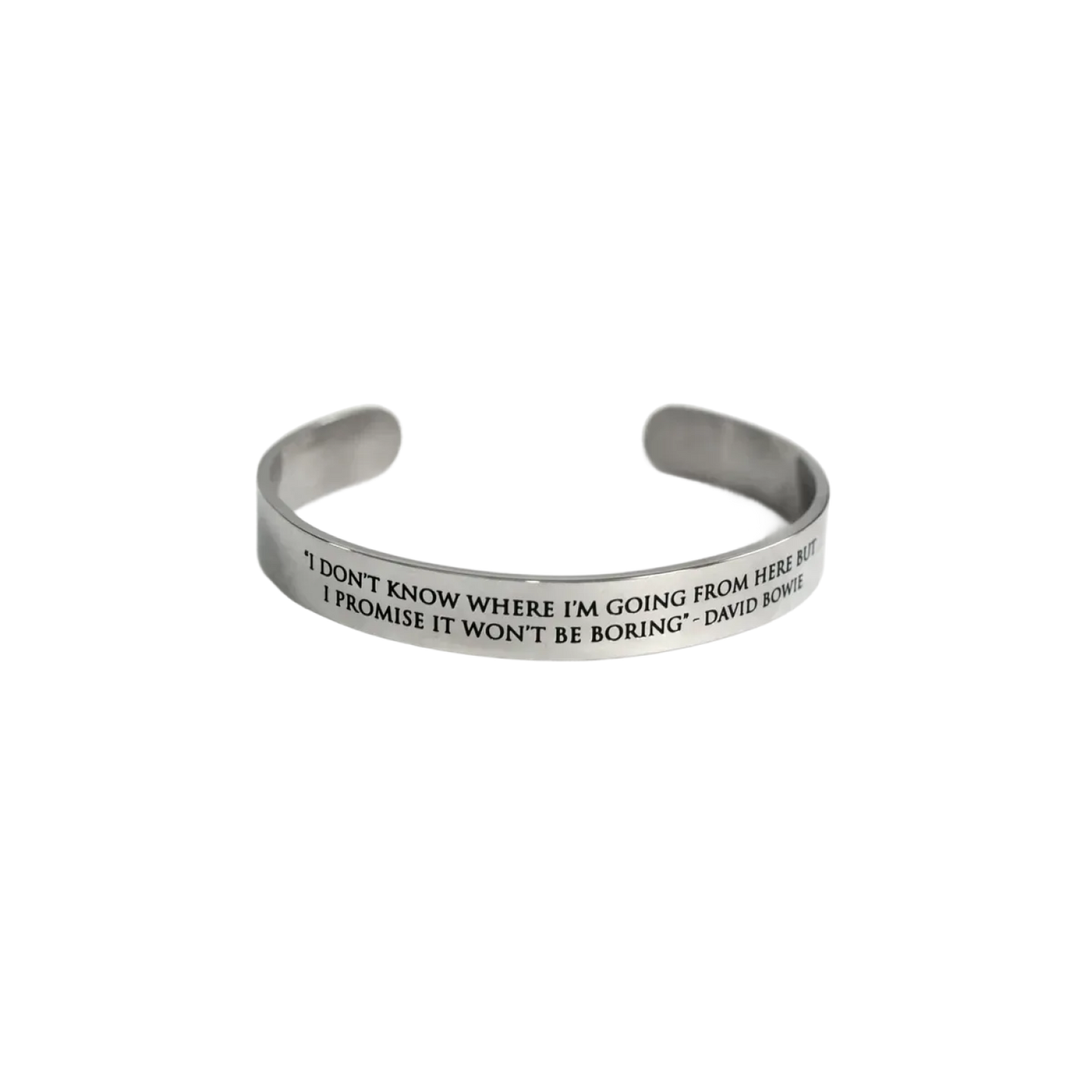David Bowie "I Don't Know Where I'm Going From Here" Quote Bracelet
