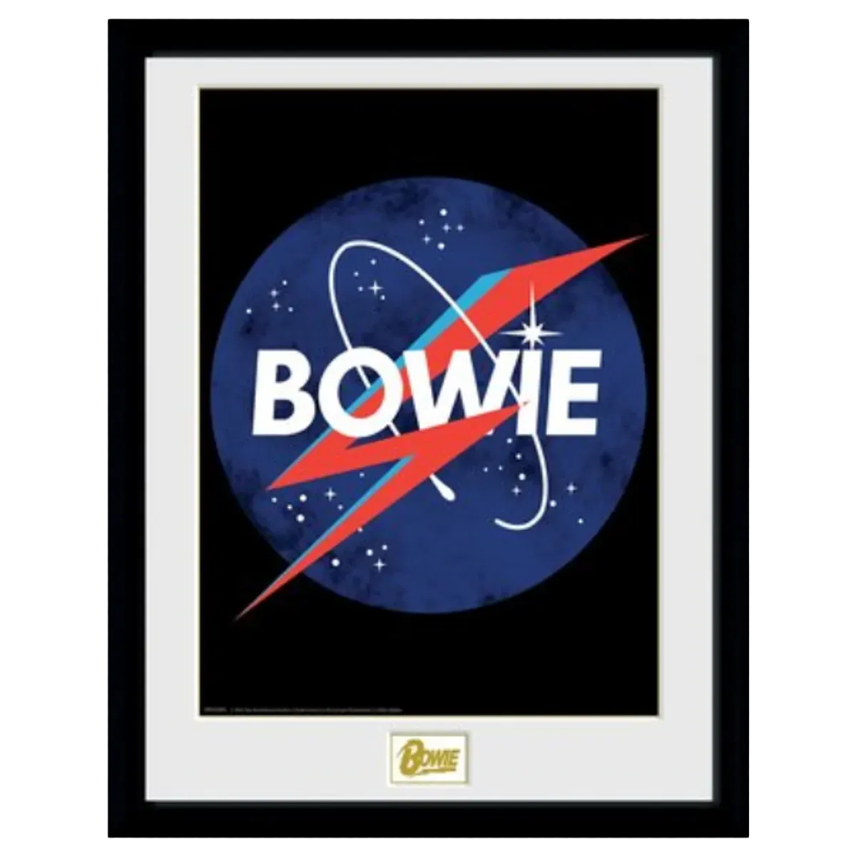 David Bowie NASA 12"x16" Framed Print