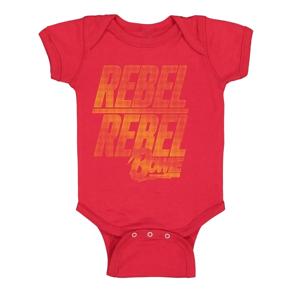 David Bowie Pomelo Rebel Logo Newborn/Infant Onesie
