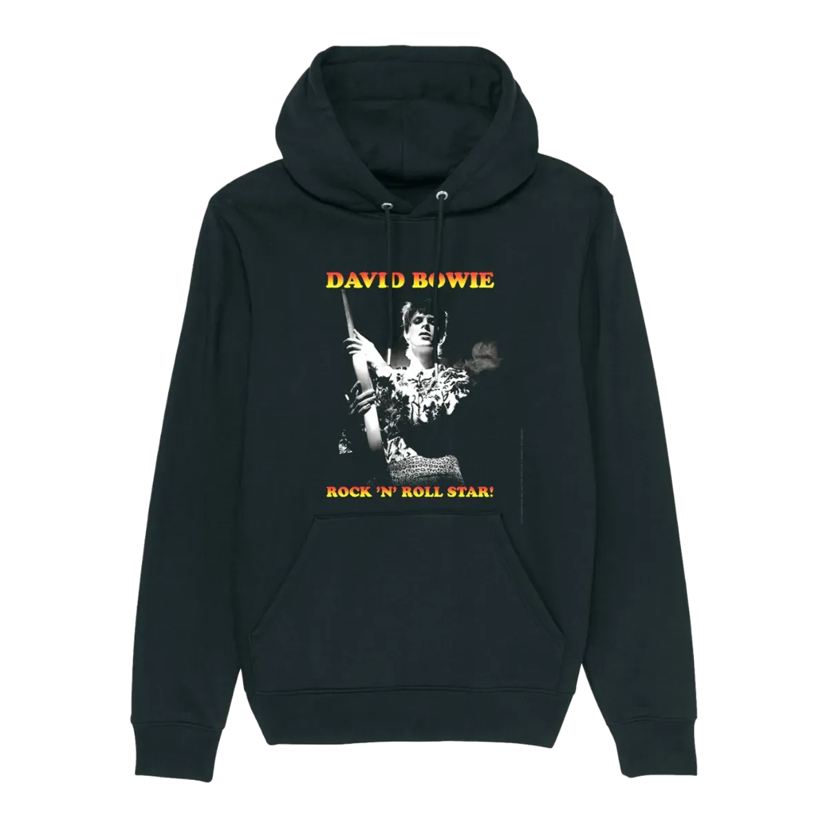 David Bowie Rock N Roll Star! Black & White Design Hoodie