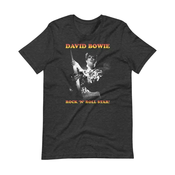David Bowie Rock N Roll Star! Black & White Design T-Shirt