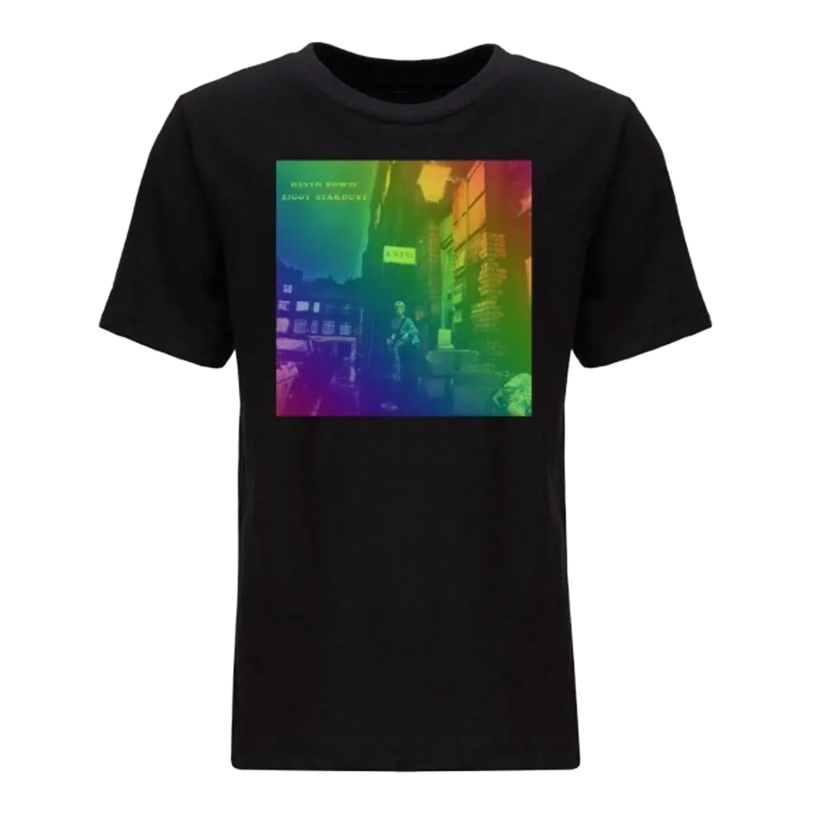 David Bowie Ziggy Rainbow Logo Youth T-Shirt
