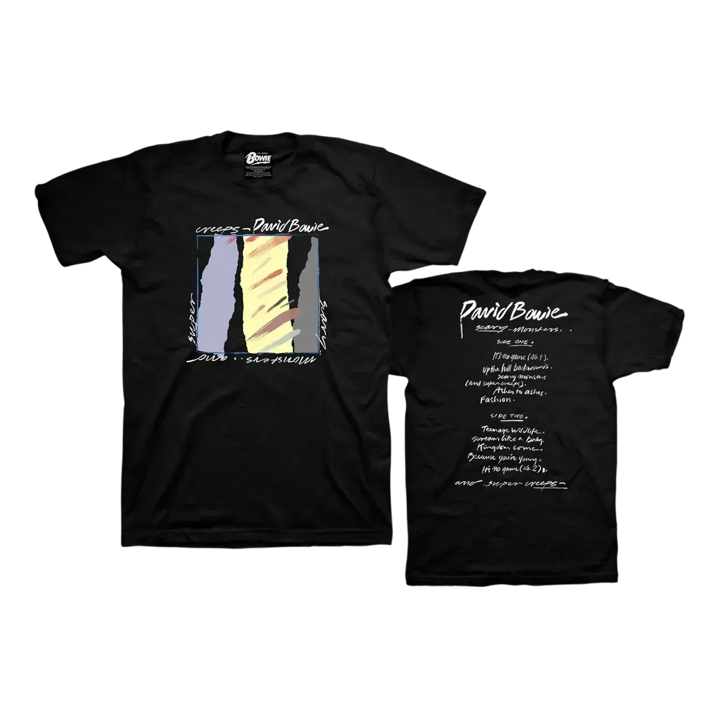 Scary Monsters 40th Anniversary Black T-Shirt