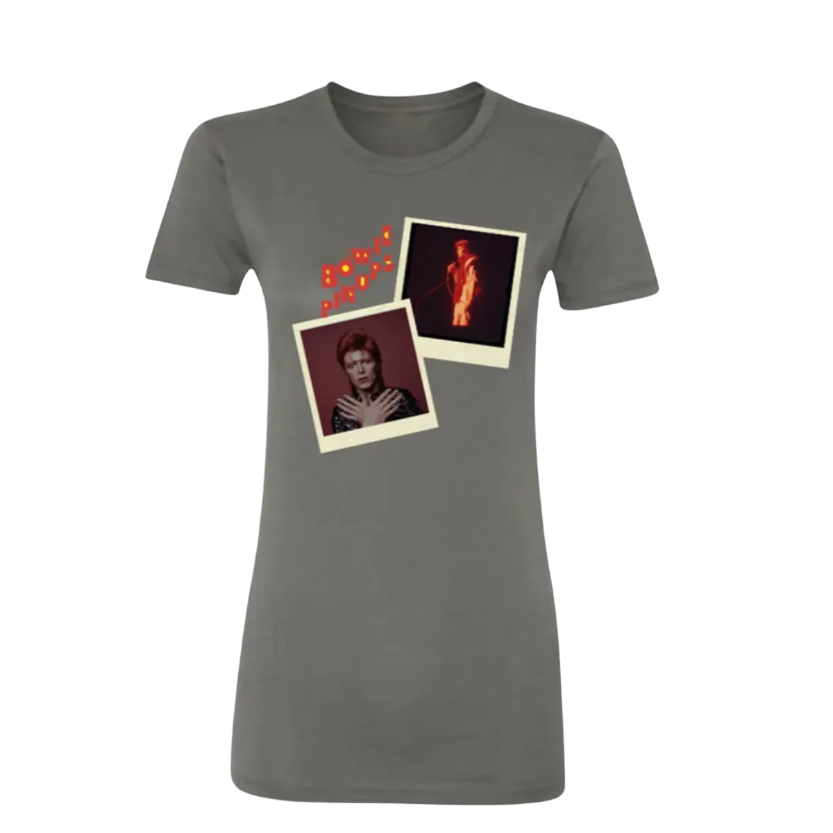 Women's Pin Ups Polaroid Charcoal T-Shirt