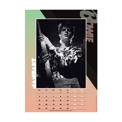 Bowie 16 Month A3 2026 Calendar