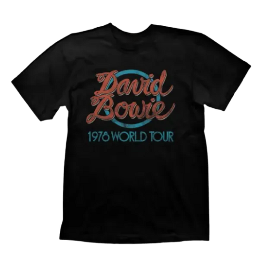 Bowie 1978 World Tour Logo Black T-Shirt
