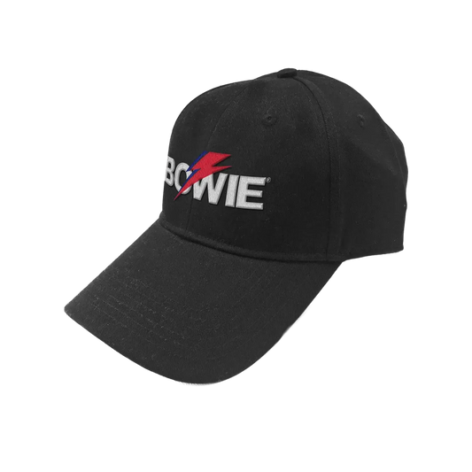 Bowie Aladdin Sane Bolt Logo Black Baseball Cap