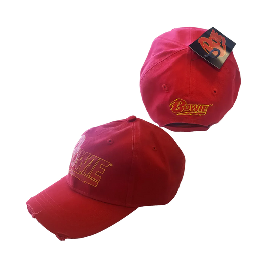 Bowie Flash Logo Red Baseball Cap