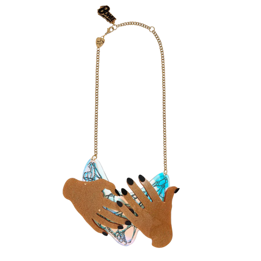 Bowie Hands Necklace