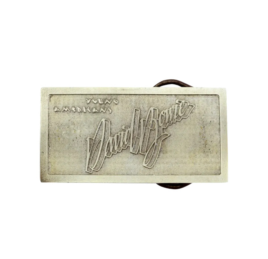 David Bowie Bronze Finish Belt Buckle