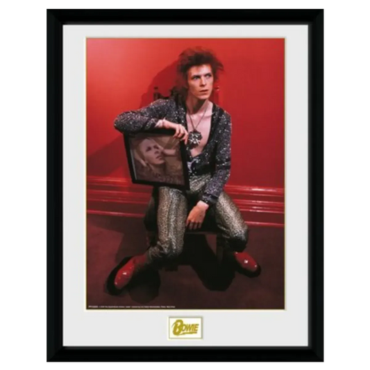 David Bowie Chair 12"x16" Framed Print