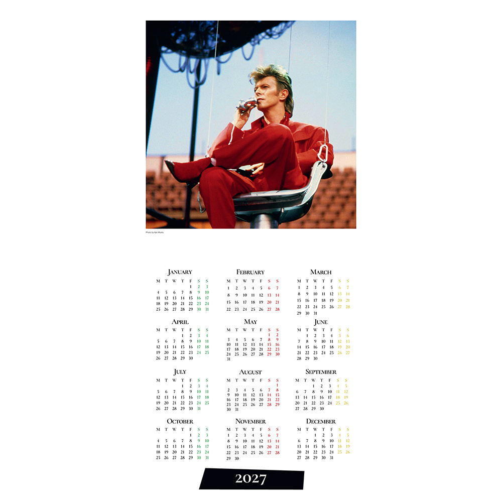 Official David Bowie Collector’s Edition 2027 Calendar*