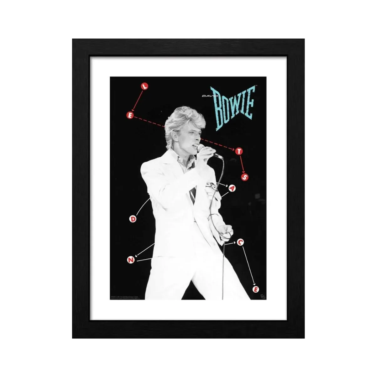 David Bowie Dansons 30 X 40cm Framed Collector Print