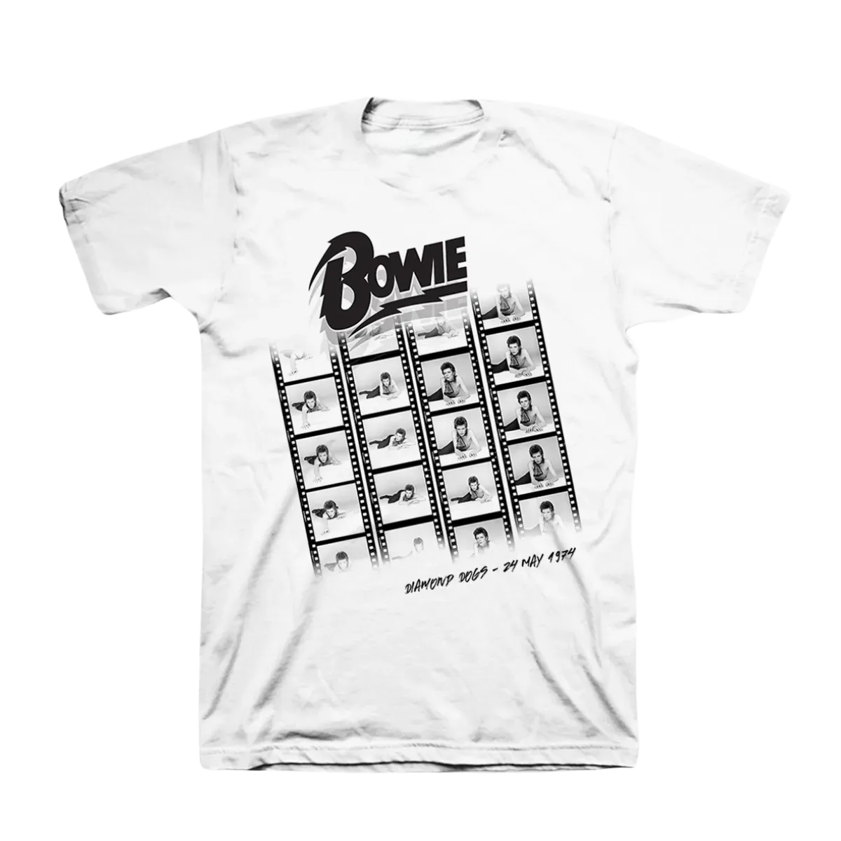 David Bowie Diamond Dogs Film Roll White T-Shirt