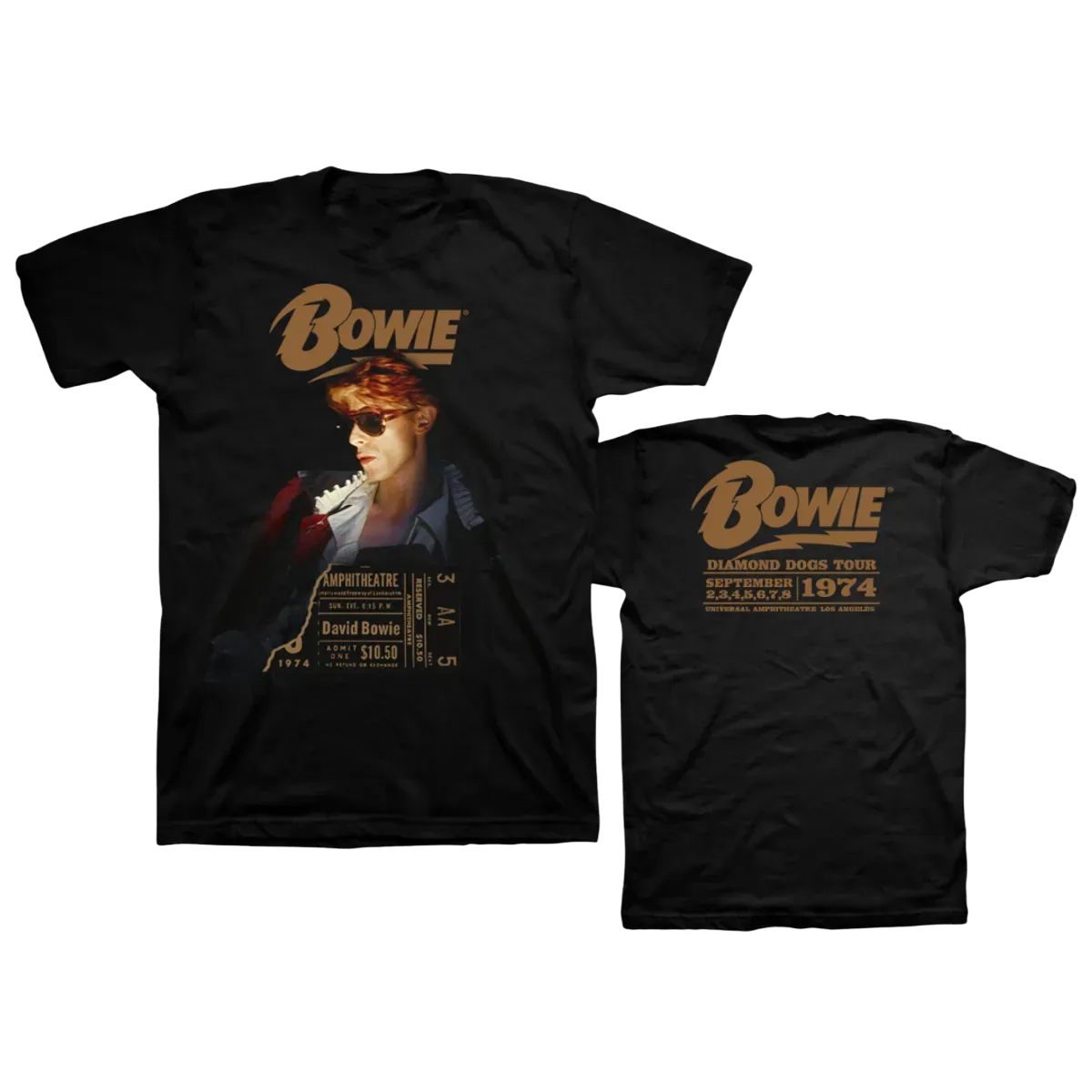 David Bowie Diamond Dogs LA Tour T-Shirt