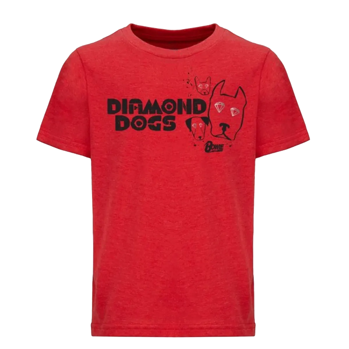 David Bowie Diamond Eyes Youth T-Shirt - Red