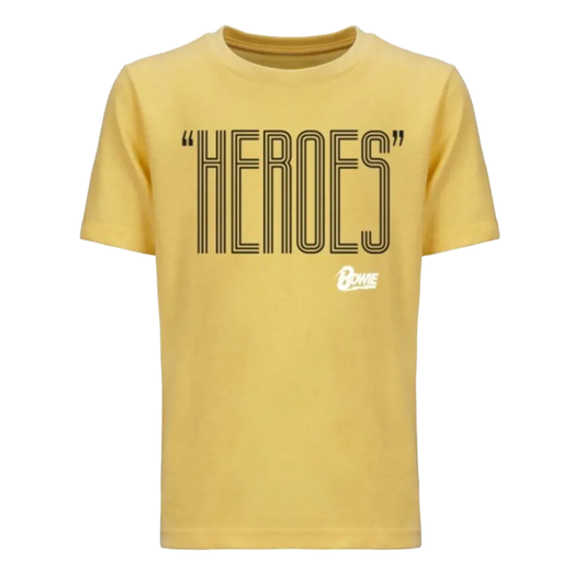 David Bowie Heroes Black/White Youth T-Shirt