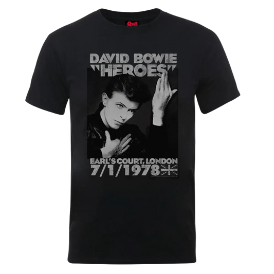 David Bowie "Heroes" Earls Court T Shirt