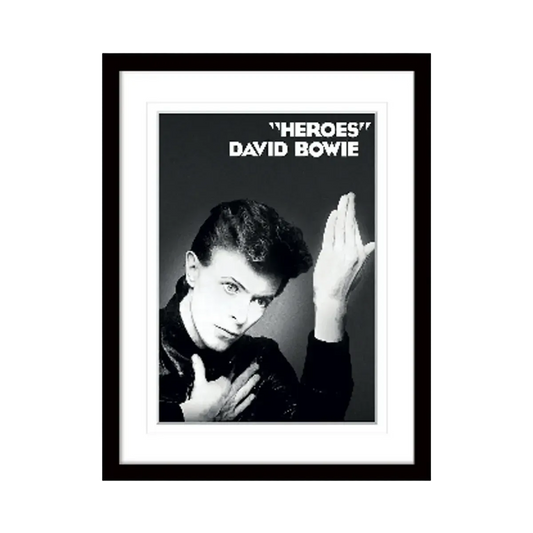David Bowie Heroes Framed Print 30 x 40cm