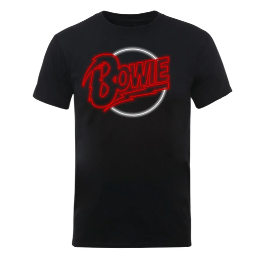 David Bowie Neon Logo T Shirt
