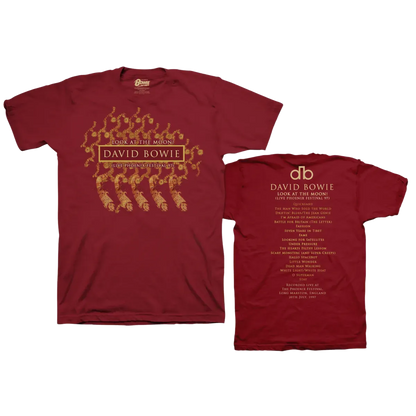 David Bowie Phoenix Festival '97 Cardinal T-shirt