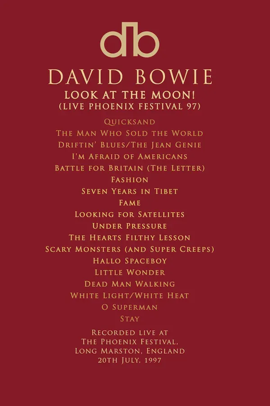 David Bowie Phoenix Festival '97 Cardinal T-shirt