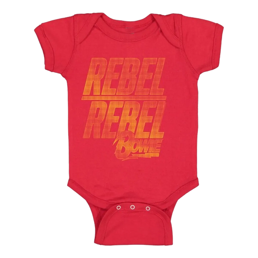 David Bowie Pomelo Rebel Logo Newborn/Infant Onesie