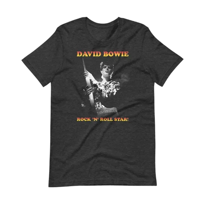 David Bowie Rock N Roll Star! Black & White Design T-Shirt