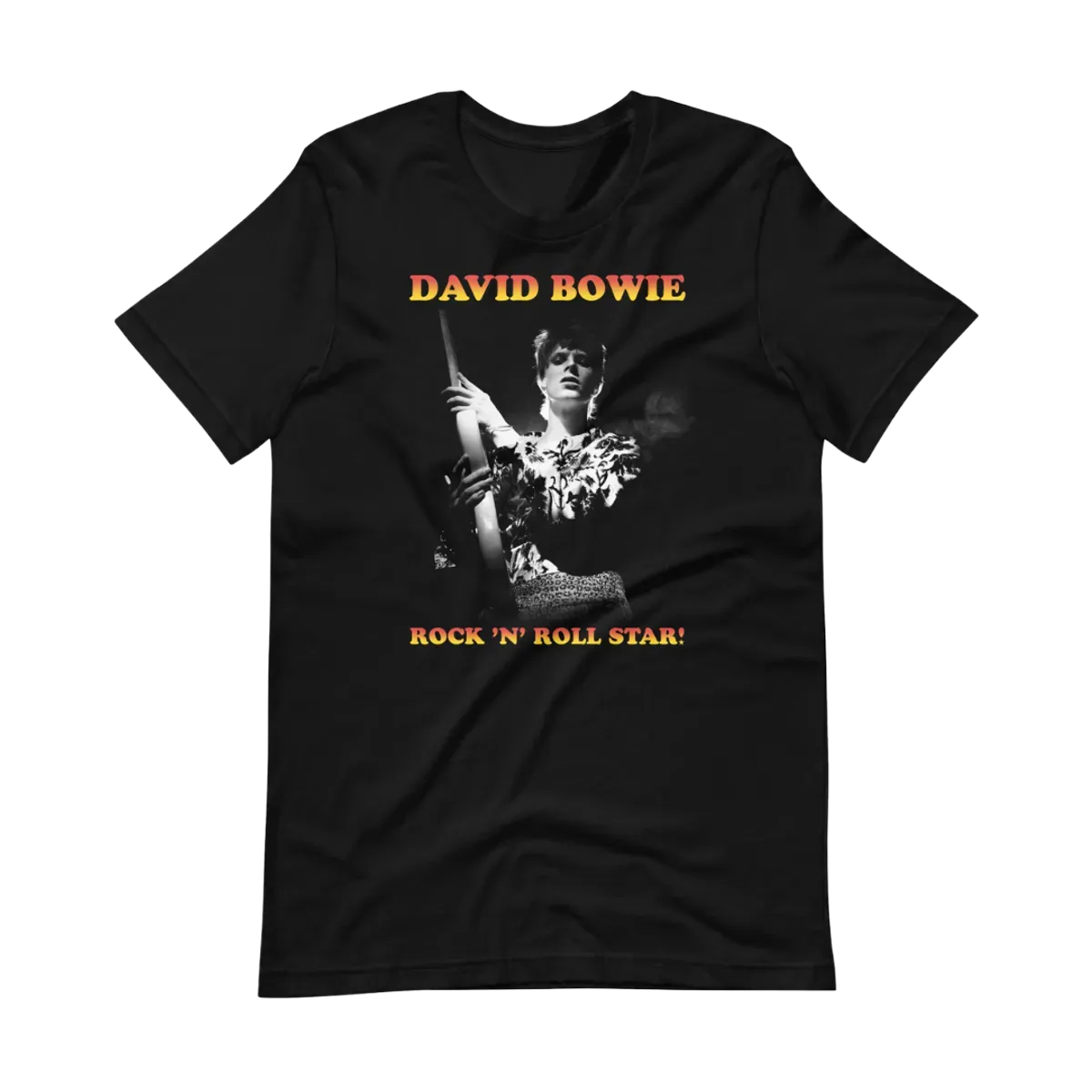 David Bowie Rock N Roll Star! Black & White Design T-Shirt