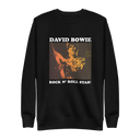 David Bowie Rock N Roll Star! Gold Design Crewneck Sweatshirt