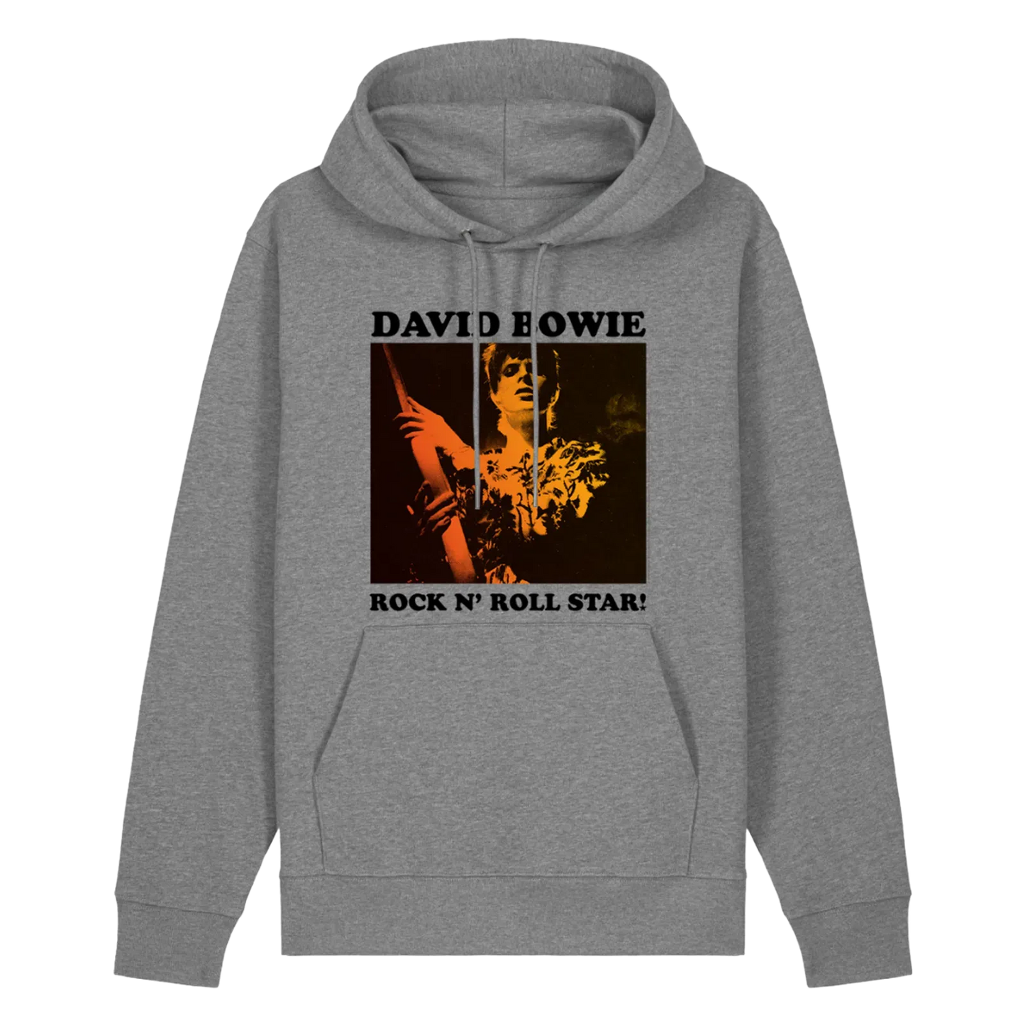 David Bowie Rock N Roll Star! Gold Design Hoodie