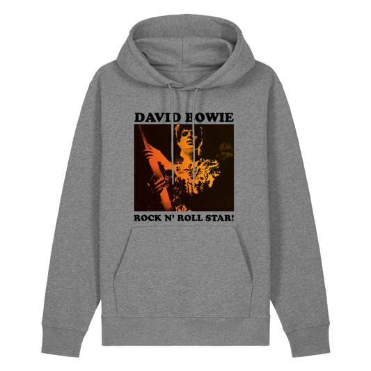 David Bowie Rock N Roll Star! Gold Design Hoodie