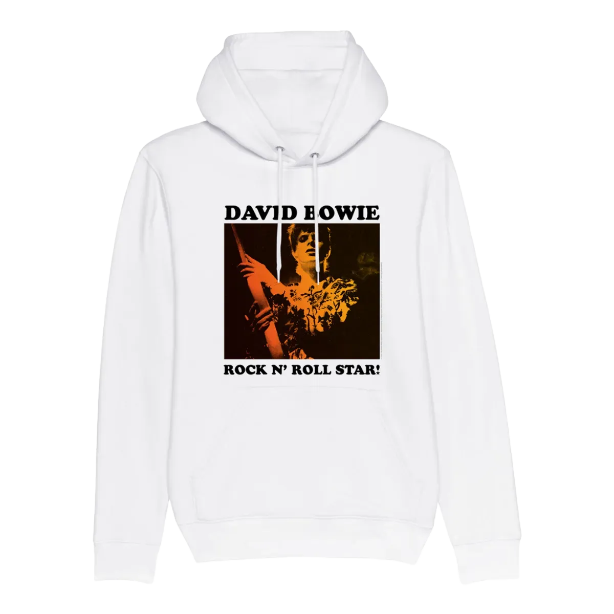David Bowie Rock N Roll Star! Gold Design Hoodie