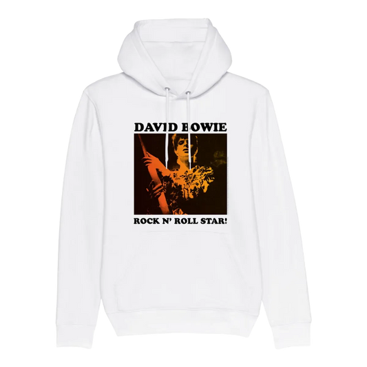 David Bowie Rock N Roll Star! Gold Design Hoodie