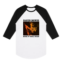 David Bowie Rock N Roll Star! Gold Design Raglan T-Shirt