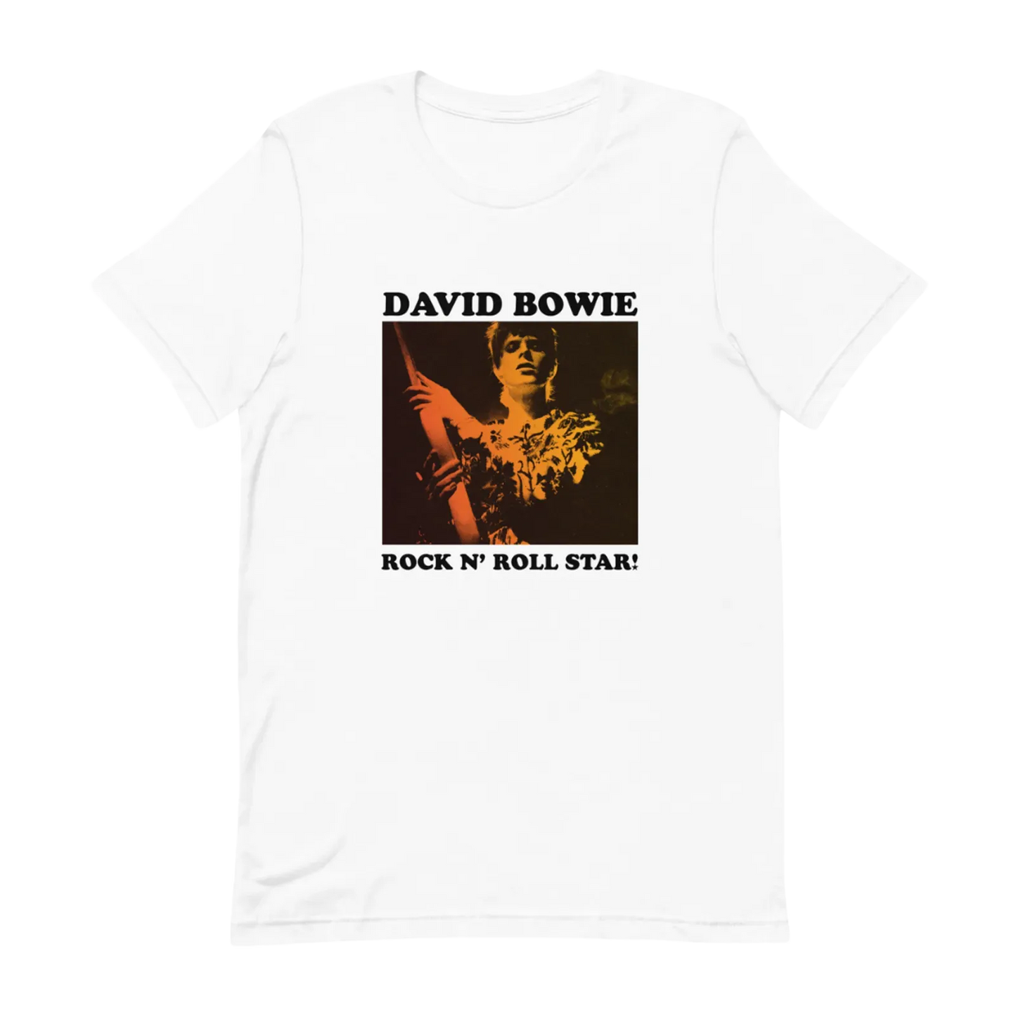 David Bowie Rock N Roll Star! Gold Design T-Shirt