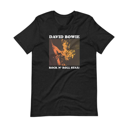 David Bowie Rock N Roll Star! Gold Design T-Shirt
