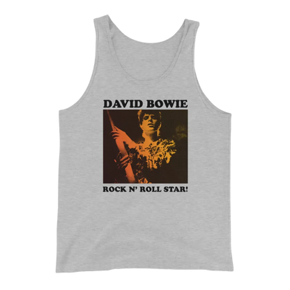 David Bowie Rock N Roll Star! Gold Design Vest