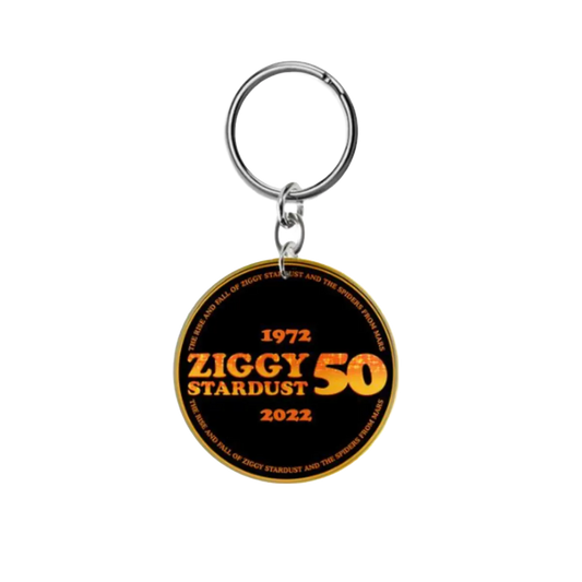 David Bowie Ziggy Stardust 50 Keyring