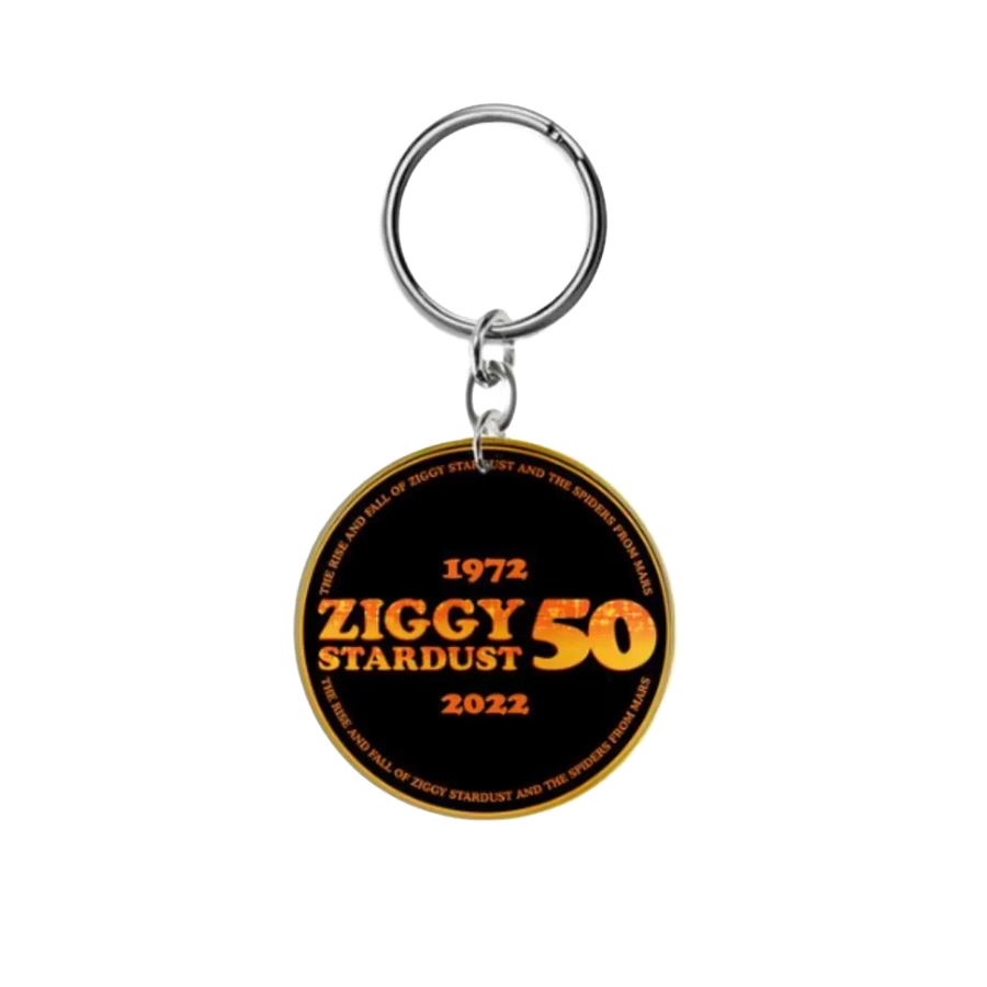 David Bowie Ziggy Stardust 50 Keyring