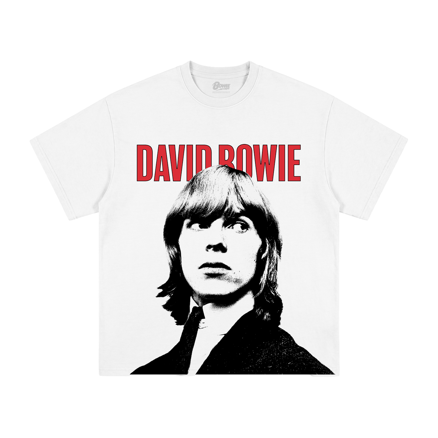 Oversized Graphic Black and White Portrait T-Shirt*