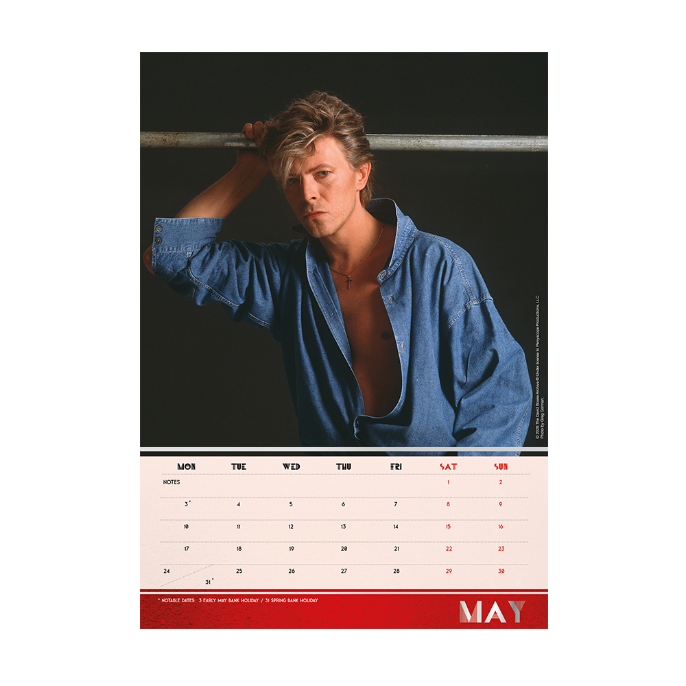 Official David Bowie 2027 A3 Calendar*