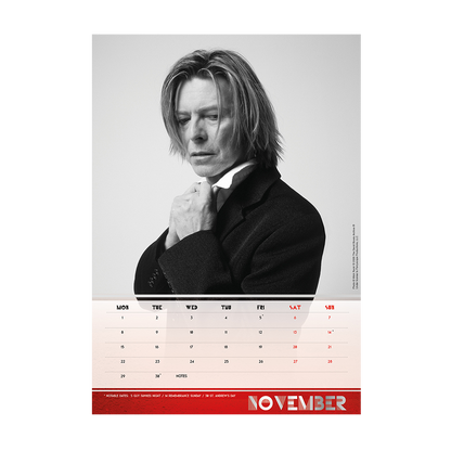Official David Bowie 2027 A3 Calendar*