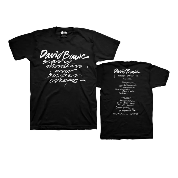 Scary Monsters And Super Creeps Mens Black T-Shirt – David Bowie Scary Monsters And Super Creeps Mens Black T-Shirt – David Bowie